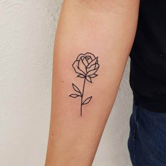 Simple Rose Tattoo Design by AMPgraphicart on DeviantArt