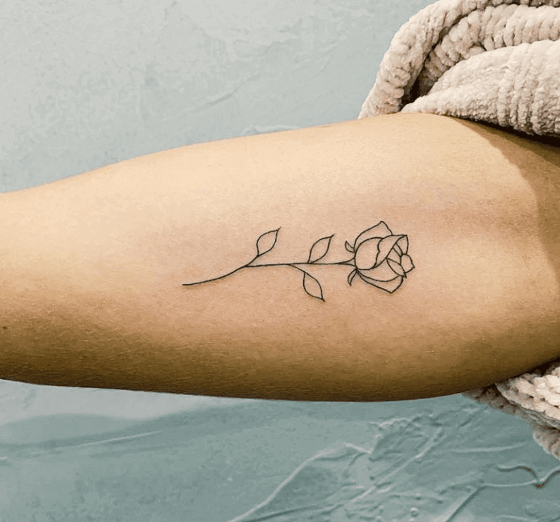 best outline roses tattoo art