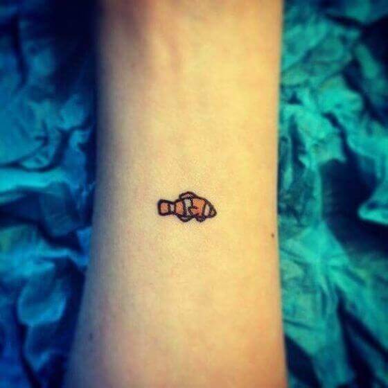 cute-small-Clown-Fish-Tattoo