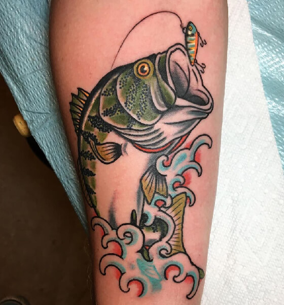 gone fishing tattoo 