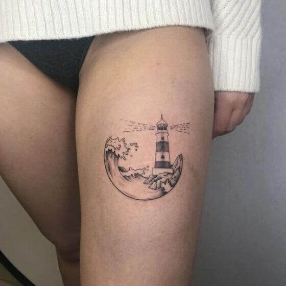 Lighthouse tattoo  Lighthouse tattoo Tiny tattoos Inspirational tattoos