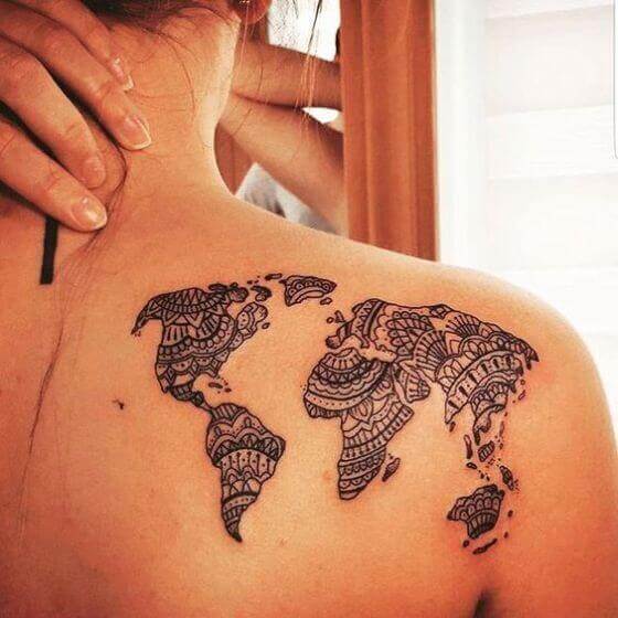 Best Travel Shoulder Tattoo ideas