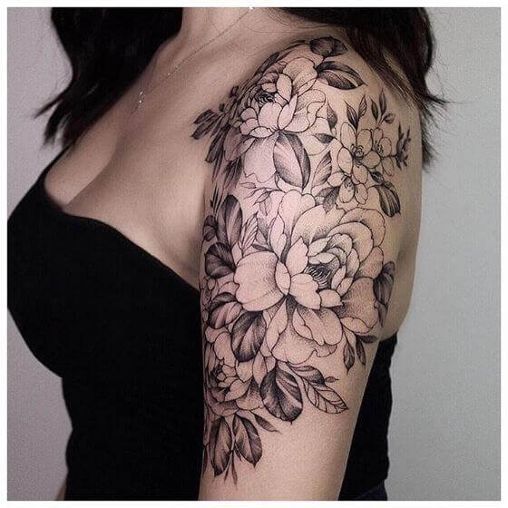 Large Floral Tattoo