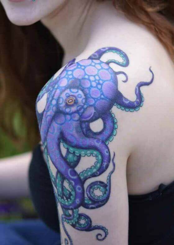 Octopus shouler tattoo