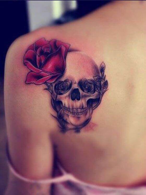 Skeleton tattoo on Shoulder