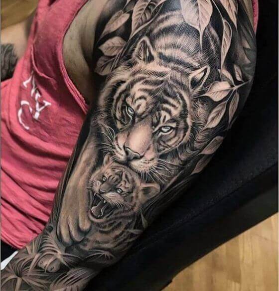 best Tiger sleeve Tattoo ideas in 2021