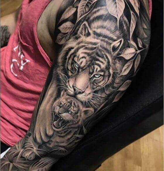 best Tiger sleeve Tattoo ideas in 2023