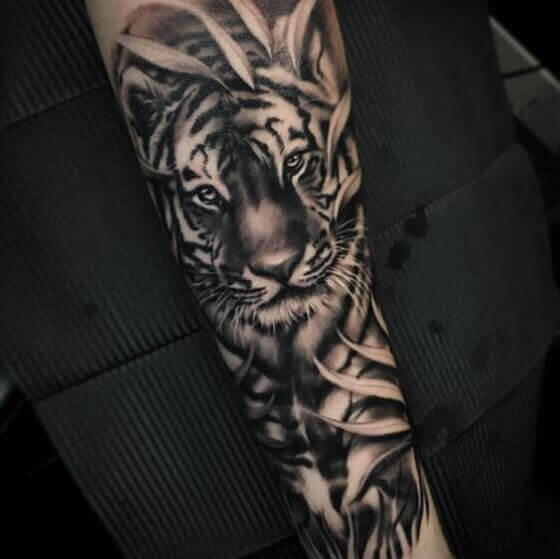 best tiger sleeve tattoos