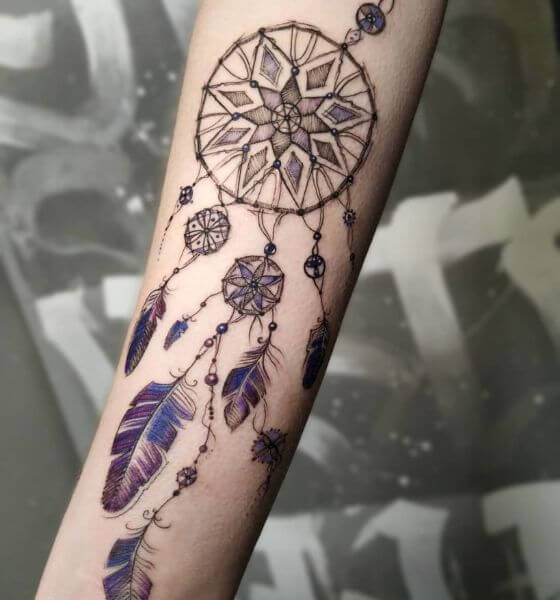 Best dream catcher feather tatoo