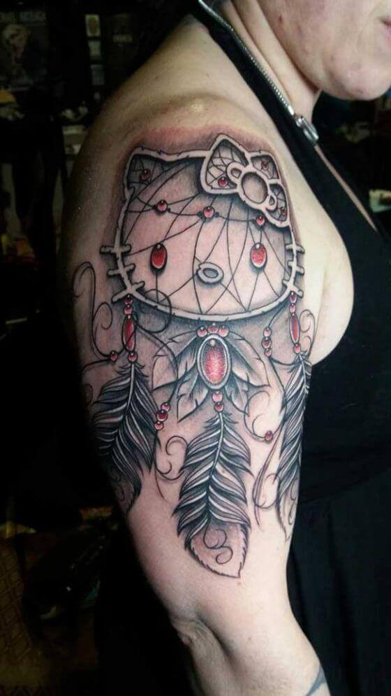 Cartoon Dream Catcher Tattoo ideas