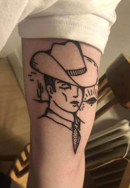 Cowboy Arm Tattoos For Men