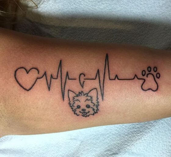 Lifeline Dog Tattoo ideas on arm