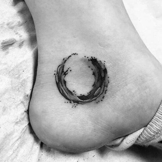 Small Design tattoo on ankle