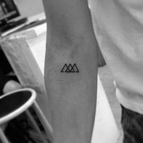 Small Triangle Hand Tattoo ideas For Men