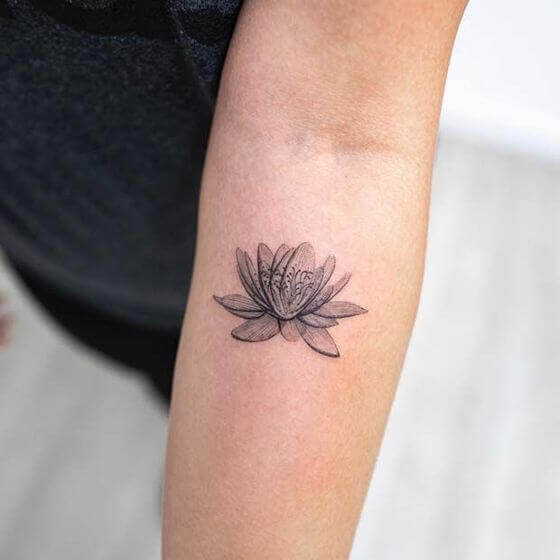 flower tattoo on arm