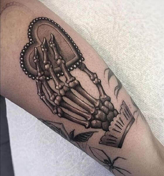 Arm Skeleton Hand Tattoos