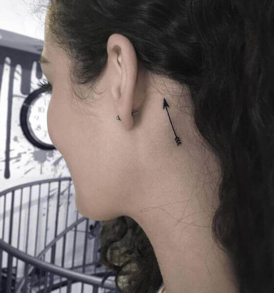 Arrow Ear Tattoo