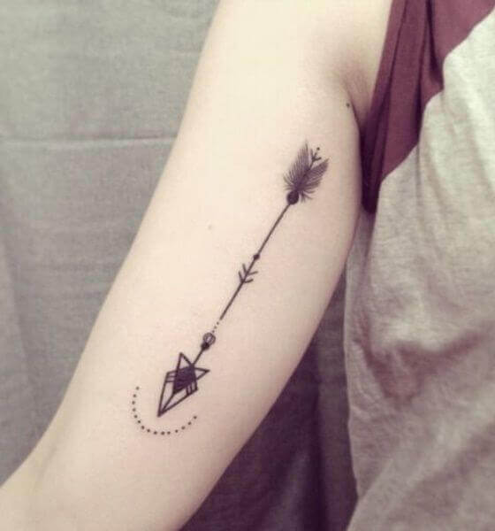 Arrow-tattoo-on-arm