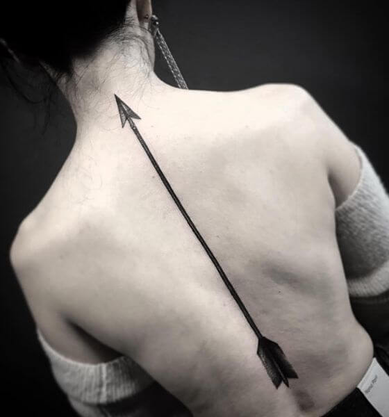 Arrow tattoo designs for back