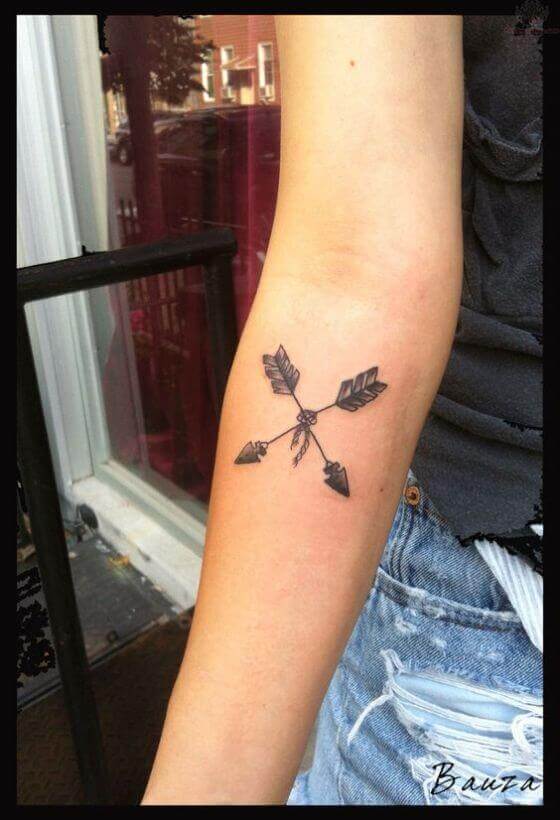 Crossed Arrows Tattoo
