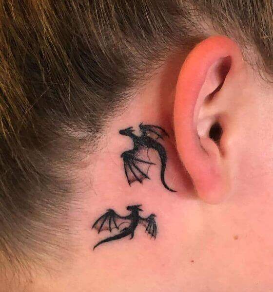 Behind the ear tattoos  Best Tattoo Ideas Gallery