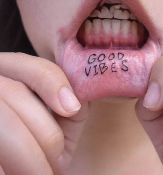 GOOD VIBES etched on the inner lip