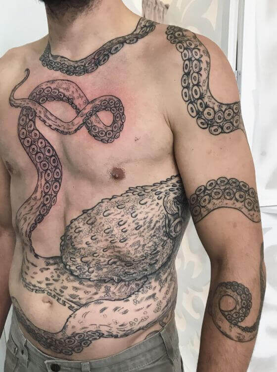 Giant Octopus Tattoos