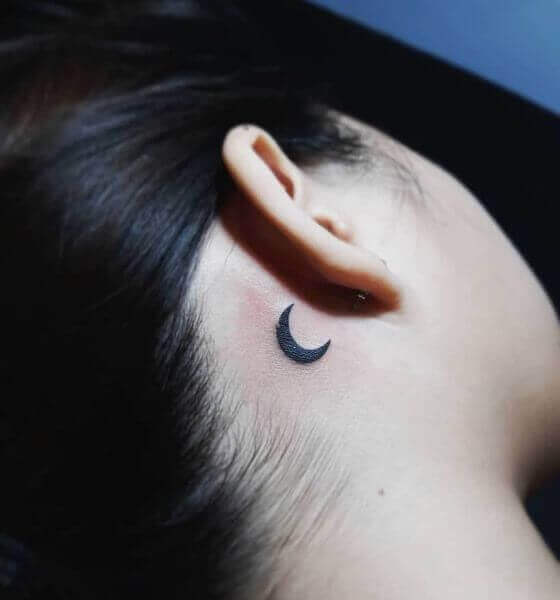 Tiny Moon Tattoo image