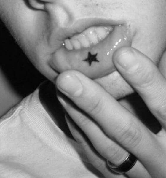 Star lips tattoo ideas