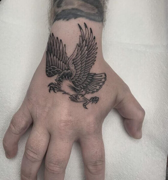 Eagle Hand Tattoo