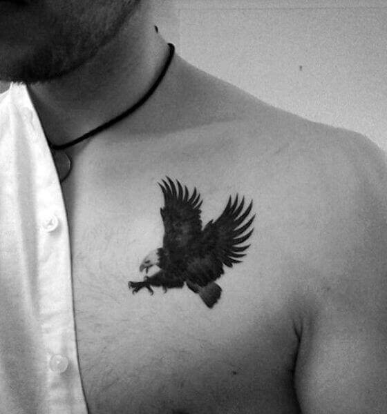 Eagle Tattoo on the chest 