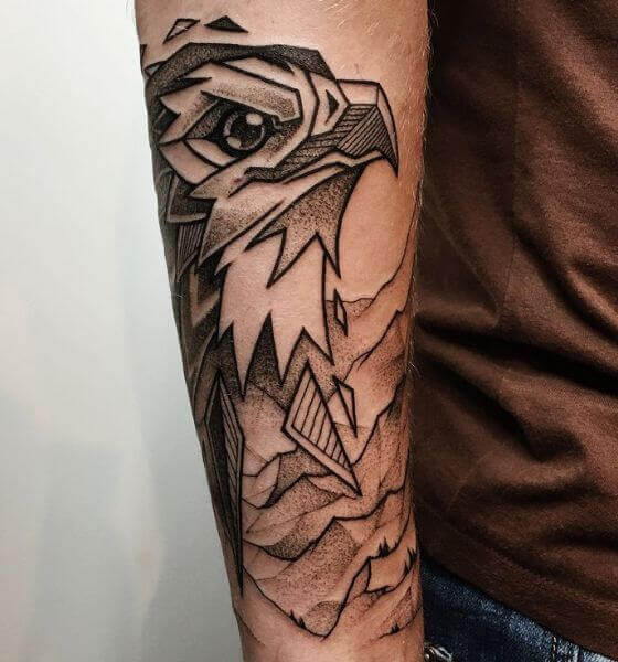 Eagle Tattoo on the forearm