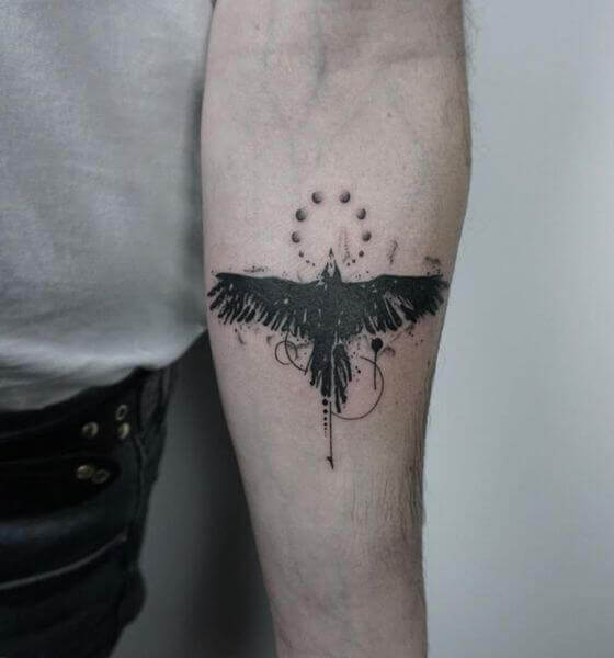 Eagle Tattoo on the forearm 