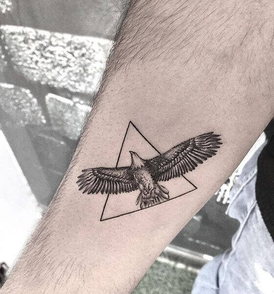 Eagle Tattoo on the forearm 