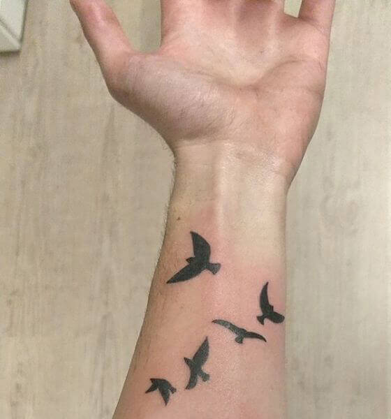 Eagle Tattoo on the wrist 