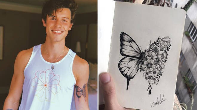 Shawn Mendes – Butterfly Tattoo