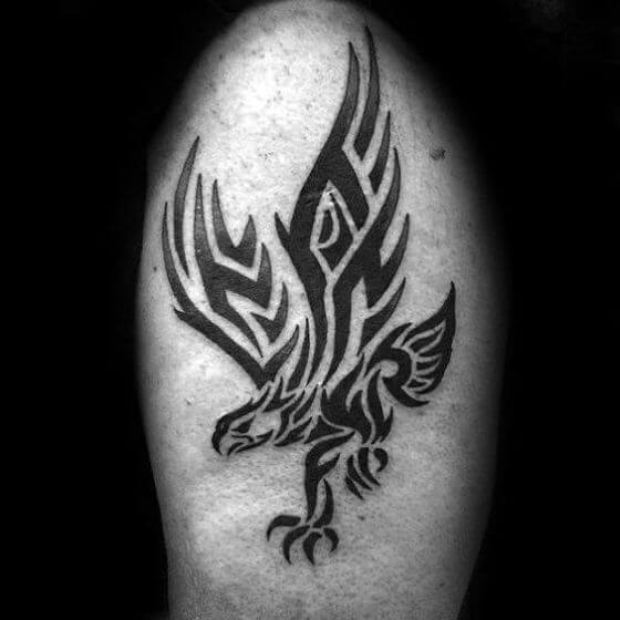 tribal eagle tattoo designs