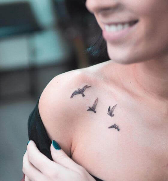 Flock of Hummingbird Tattoo