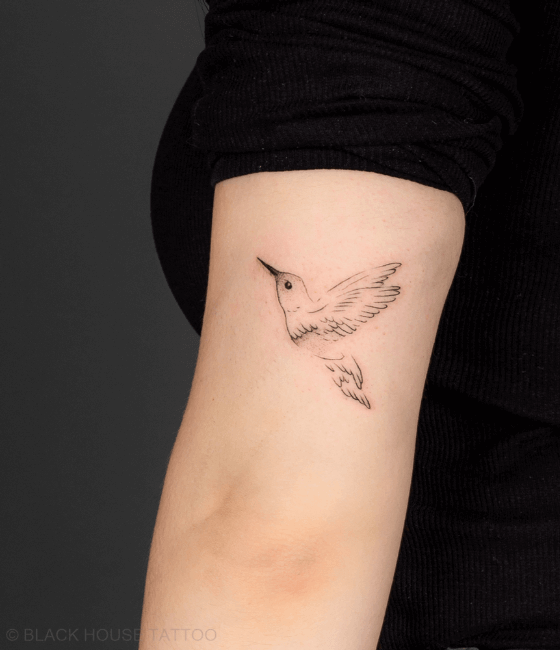 Best Hummingbird Tattoo designs On men Arm