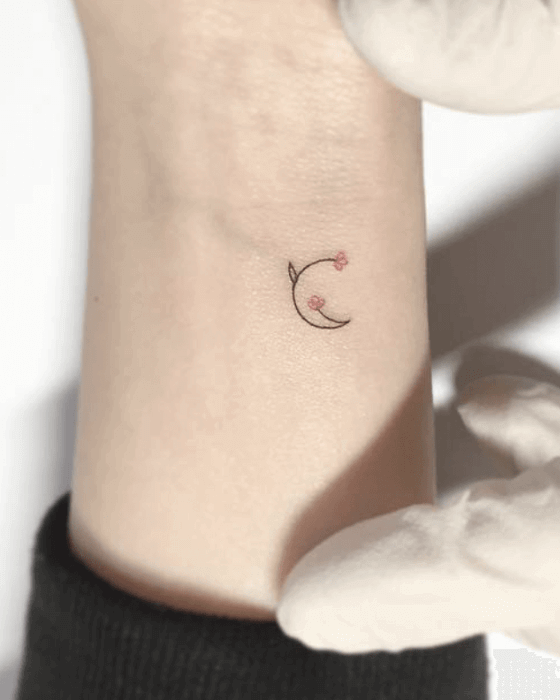 Initial Tattoo Designs on the wrist 