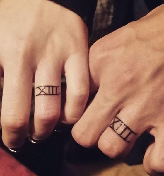Roman Numerals Finger Tattoo Ideas