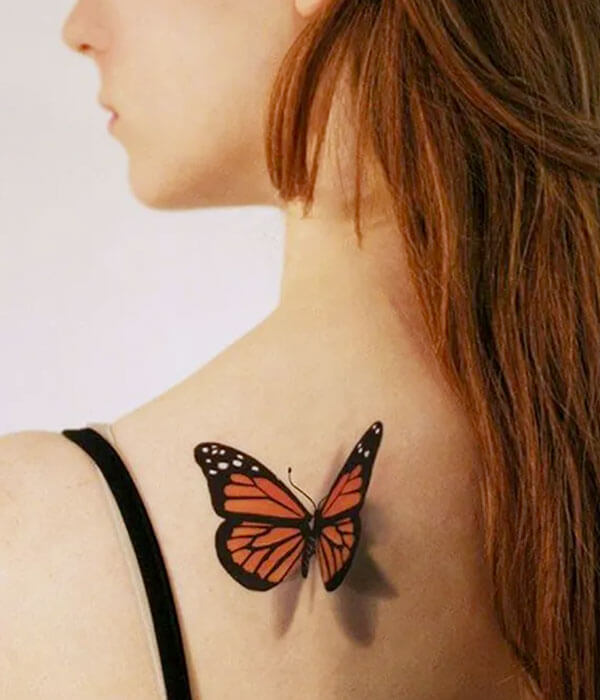 3D Butterfly Tattoo Design