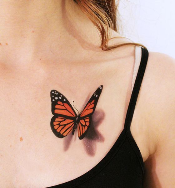 3D Butterfly Tattoo Design