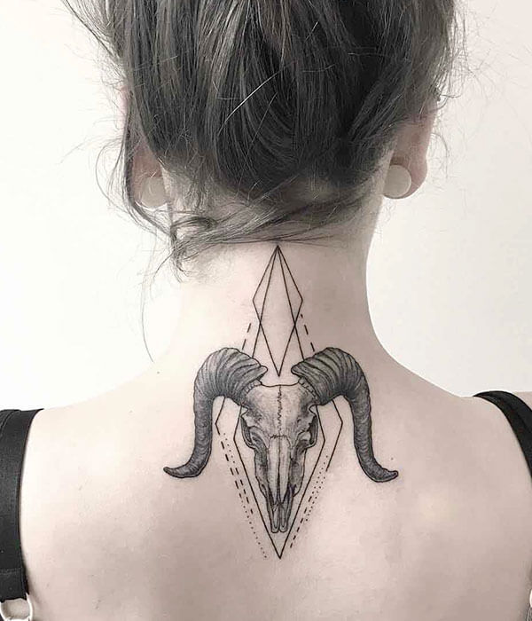 Ram Skull Tattoo