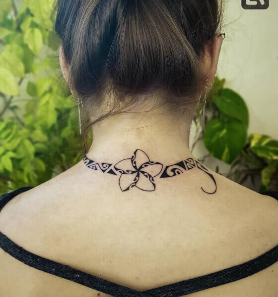 Best back neck tattoo for women