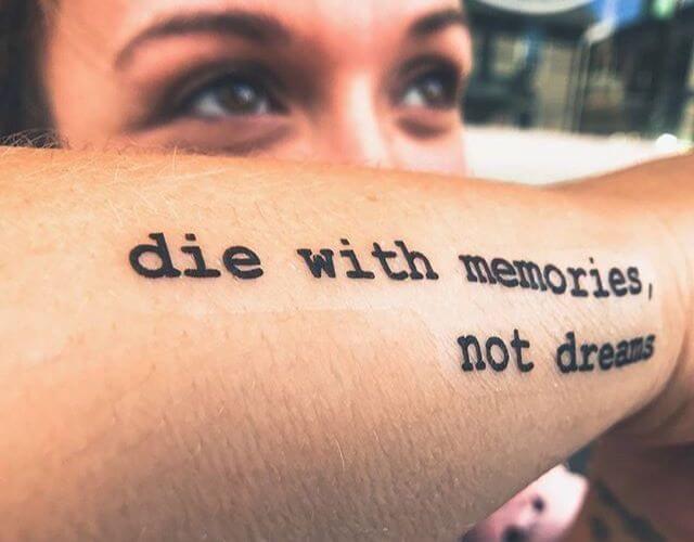 Quote tattoo significance in your life