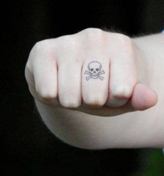 Skull Finger Tattoo