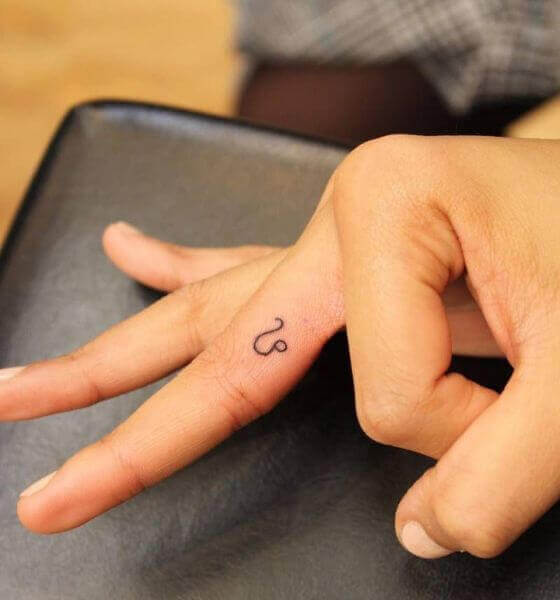 Zodiac Finger Tattoo