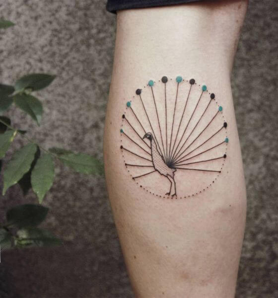 Peacock Art Tattoo Design