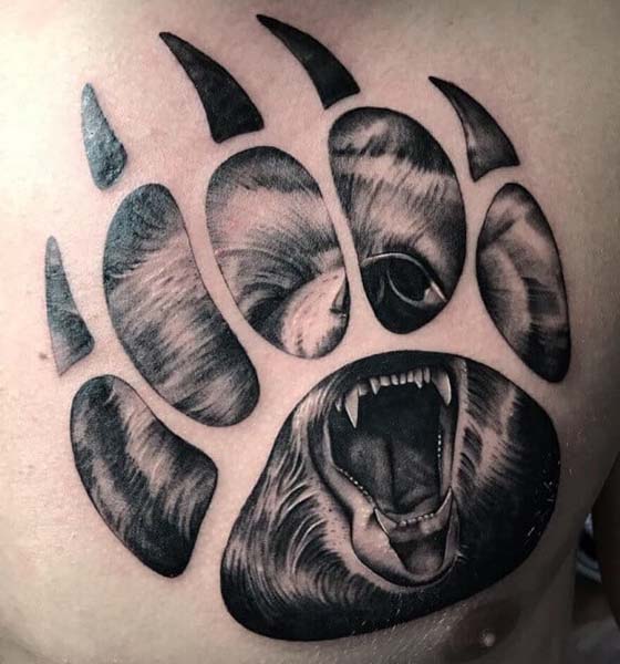 Bear Claw Tattoo